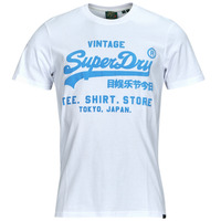 Vêtements Homme T-shirts manches courtes Superdry NEON VL T azul shirt Blanc