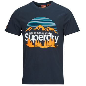 Vêtements Homme T-shirts manches courtes Superdry GREAT OUTDOORS NR GRAPHIC TEE Marine