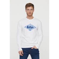 Vêtements Homme T-shirts & Polos Lee Cooper T-shirt Anzo Blanc Blanc