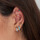 Montres & Bijoux Femme Boucles d'oreilles Ania Haie Boucle d'oreille individuelle  Sphere 3mm Gris