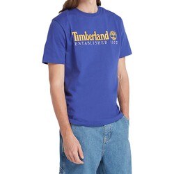Vêtements Homme T-shirts manches courtes Timberland Tee-Shirt Embroidery Logo Bleu
