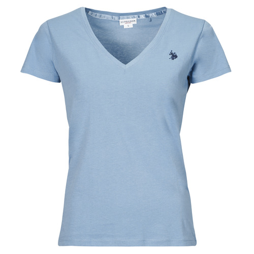 Vêtements Femme T-shirts manches courtes U.S Polo Bordada Assn. BELL Bleu