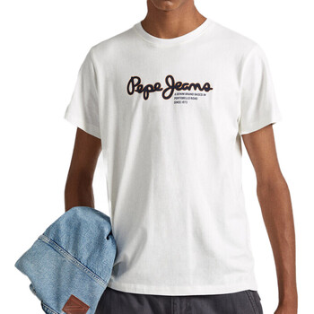 Vêtements Homme T-shirts & Polos Pepe jeans PM509126 Blanc