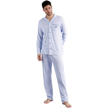 pyjamas / chemises de nuit admas  pyjama tenue d'intérieur pantalon et chemise stripes and dots 