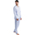 Vêtements Homme Pyjamas / Chemises de nuit Admas Pyjama tenue d'intérieur pantalon et chemise Stripes And Dots Bleu