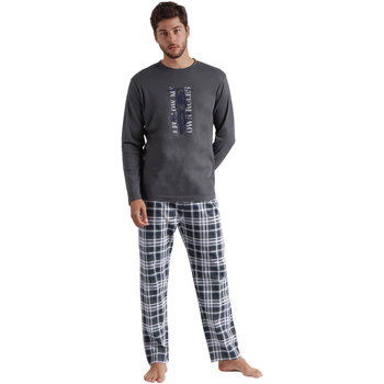 Vêtements Homme Pyjamas / Chemises de nuit Admas Pyjama tenue d'intérieur pantalon et haut I Follow My Own Gris