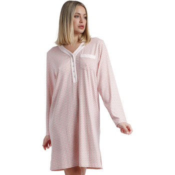 Vêtements Femme Pyjamas / Chemises de nuit Admas Chemise de nuit manches longues Rose Chains Rose