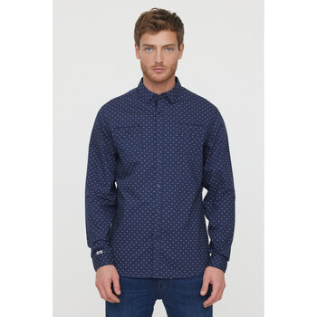 Vêtements Homme Chemises manches cropped Lee Cooper Chemise Dizo Navy Bleu