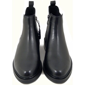 Caprice Femme Chaussures, Bottine, Cuir, Zip-25479 Noir