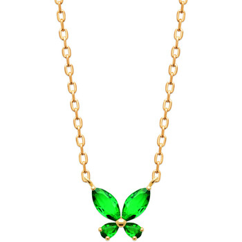 Montres & Bijoux Femme Pendentif Coeur Boules Brillaxis Collier  papillon vert Vert