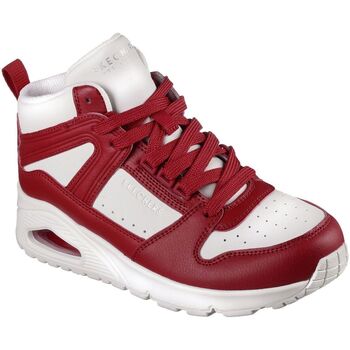 Chaussures Femme Baskets montantes Skechers Uno high regards Rouge
