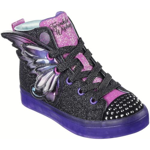 Chaussures Fille Baskets montantes Skechers Twi-lites 2 twinkle wishes Noir