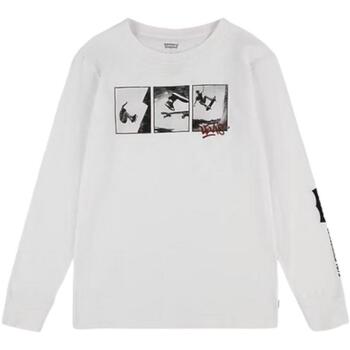 Vêtements Garçon T-shirts Futura manches courtes Levi's  Blanc