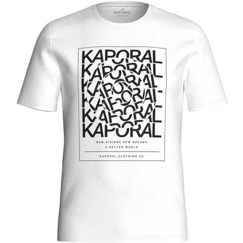 Vêtements Homme T-shirts & Polos Kaporal T-shirt coton col rond Blanc