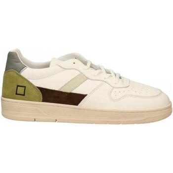 Chaussures Homme Baskets mode Date COURT 2.0 VINTAGE CALF Blanc