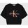 Vêtements Fille T-shirts & Polos Calvin Klein Jeans IG0IG02194BEH-BLACK Noir