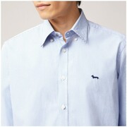 contrast-trim snap-button jacket