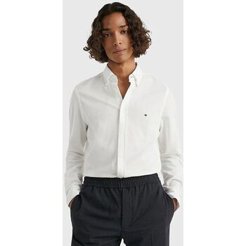 Vêtements Homme Chemises manches longues Tommy Hilfiger MW0MW30675YCF-OPTIC WHITE Blanc