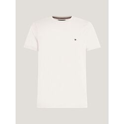 Vêtements Homme T-shirts & Polos Tommy Hilfiger MW0MW10800 STRETCH SLIM FIT-ABH CASHMERE CREME Blanc