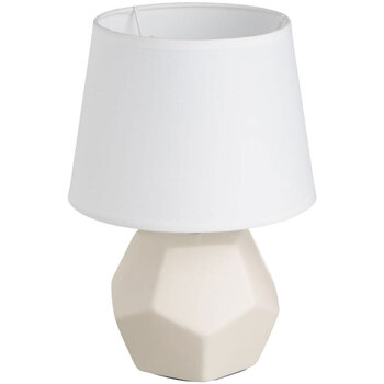 Grande Lampe De Table Esprit Lampes à poser Unimasa Lampe en céramique Beige 26 cm Beige