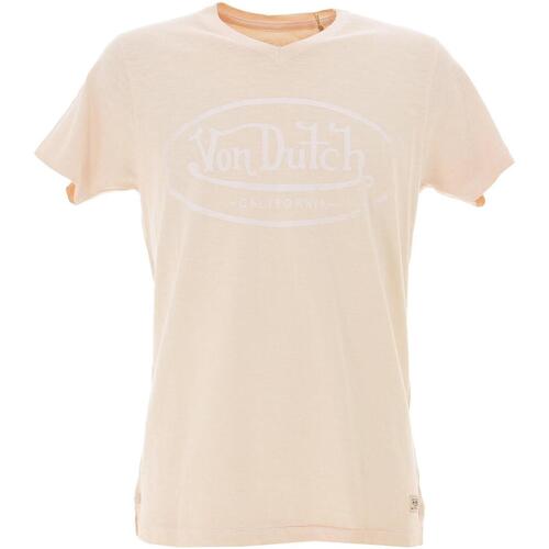 Vêtements Homme T-shirts manches courtes Von Dutch T-shirt H4L21-BLMF010 homme coton Rose