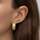 Montres & Bijoux Femme Boucles d'oreilles Fossil Boucles d'oreilles en acier Jaune