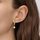 Montres & Bijoux Femme Boucles d'oreilles Fossil Boucles d'oreilles en acier et cristal Jaune