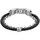 Montres & Bijoux Homme Bracelets Fossil Bracelet en acier et cuir Blanc