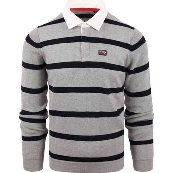 Vêtements Homme T-shirts & Polos New Zealand Auckland Polo NZA à rayures gris cheviot Gris