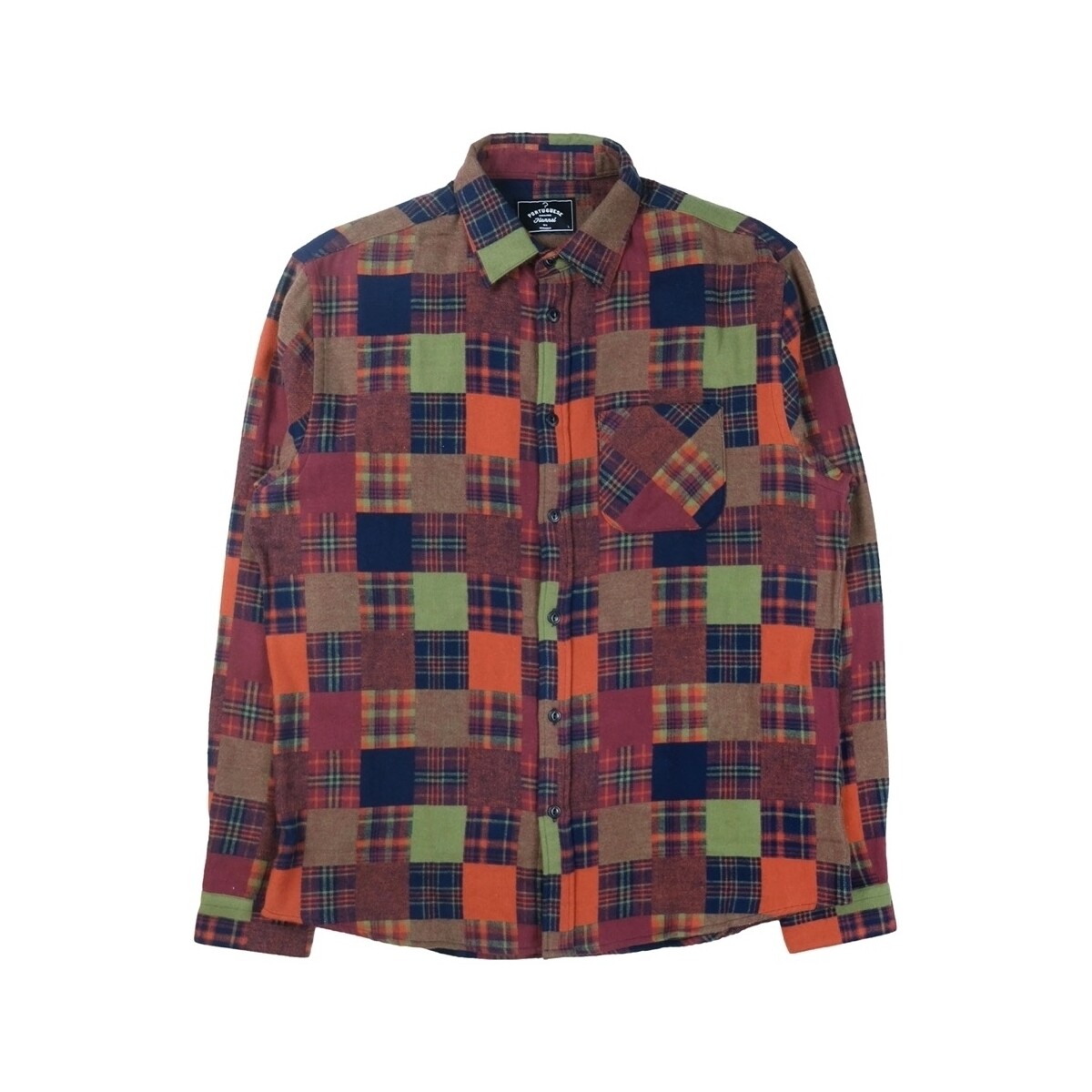 Vêtements Homme Chemises manches longues Portuguese Flannel OG Patchwork Shirt - Checks Multicolore