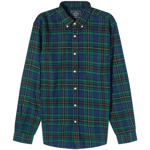 Vêtements Homme Chemises manches longues Portuguese Flannel Orts Shirt Black - Checks Vert
