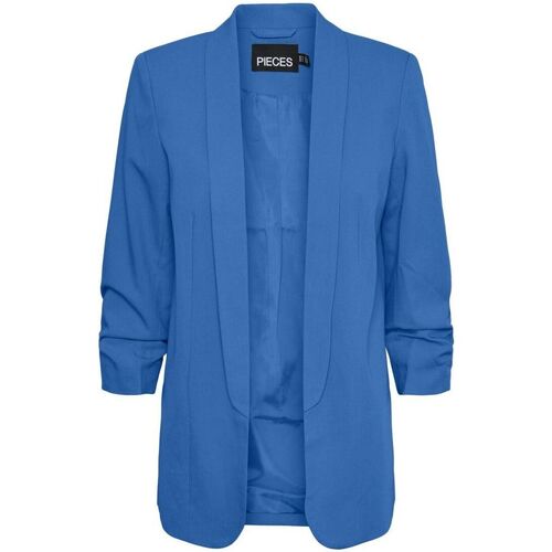 Vêtements Femme Vestes Pieces 17090996 PCBOSS 3/4 BLAZER-FRENCH BLUE Bleu
