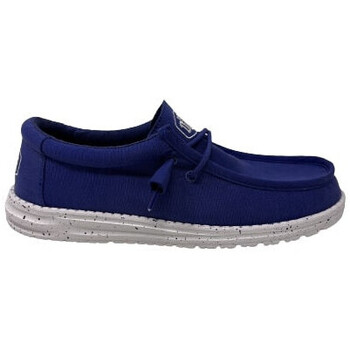 Chaussures Homme Lampes à poser Dude CHAUSSURES  WALLY SLUB Bleu