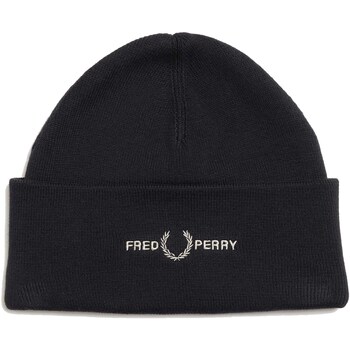 Accessoires textile Homme Casquettes Fred Perry Cuffia Fred Perry Graphic Beanie Nero Noir
