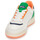 Chaussures Paul & Shark White Piquet Polo L White POLO CRT SPT Blanc / Vert / Orange