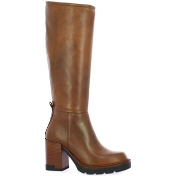 Chaussures Femme Bottes Pao Bottes cuir Marron