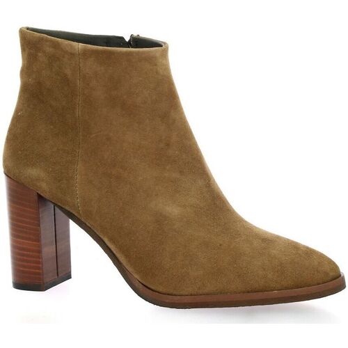 Chaussures Femme Feb Boots Pao Feb Boots cuir velours Marron