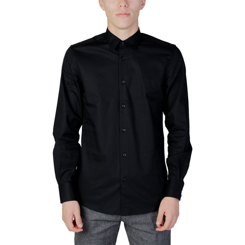 Vêtements Homme Chemises manches longues Antony Morato MMSL00628-FA440052 Noir
