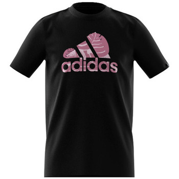 Vêtements Fille T-shirts manches courtes adidas most Originals TEE SHIRT G BOS NATURE - Noir - 14/15 ans Noir