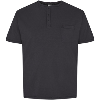 Vêtements Homme T-shirts Lagerfeld & Polos North 56°4 T-shirt coton col tunisien Noir
