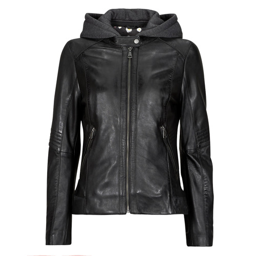 Vêtements Femme Vestes en cuir / synthétiques Oakwood KENDRA 1 (jersey hood) Noir