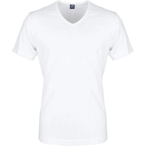 Vêtements Homme Graphic Two Petrol T-shirt Suitable Essayez maintenant ! T-shirt adapté Blanc Col V Vita Blanc