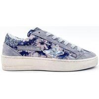 Chaussures Femme Baskets mode Ama Brand 2556 Grey Flowers 