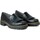 Chaussures Femme Chaussures de travail Pitillos MOCASINES DE PIEL CON FLECOS 5371 NEGRO Noir