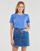 Vêtements Femme T-shirts manches courtes Tommy the Hilfiger 1985 REG MINI CORP LOGOC-NK SS Bleu