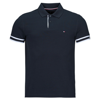 Vêtements Homme Polos manches courtes Crop Tommy Hilfiger MONOTYPE CUFF SLIM FIT POLO Marine