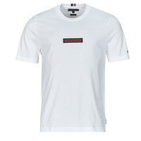 Vêtements long-sleeved T-shirts manches courtes Tommy Hilfiger MONOTYPE BOX TEE Blanc