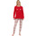 Vêtements Femme Pyjamas / Chemises de nuit Lisca Pyjama leggings tunique manches longues Holiday  Cheek Rouge