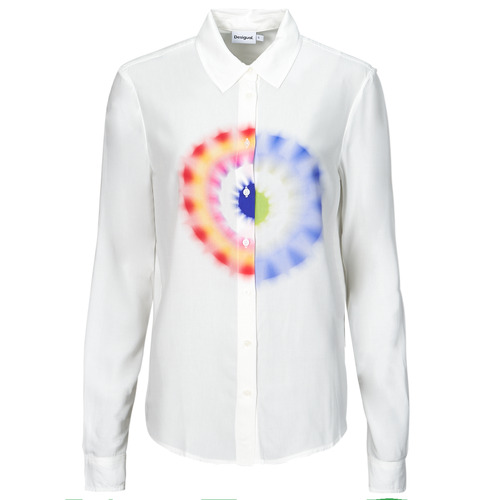 Vêtements Femme Chemises / Chemisiers Desigual CAM_OHM Blanc / Multicolore