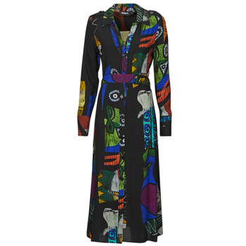 Vêtements Femme Robes longues Desigual VEST_DREAM_ LACROIX Noir / Multicolore